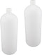 Othmro 2pcs 2000ml Plastic Lab Cylindrical Chemical Reagent Bottle, Small Mouth with Scale for Liquid Storage.