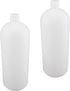 Othmro 2pcs 2000ml Plastic Lab Cylindrical Chemical Reagent Bottle, Small Mouth with Scale for Liquid Storage.