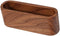 MOPFOL Wooden Business Card Holder Case - Handmade Office Organizer with Wood Grain,