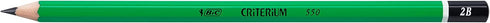 BIC Criterium 550 2B Hexagonal Pencils (Box of 12), Black