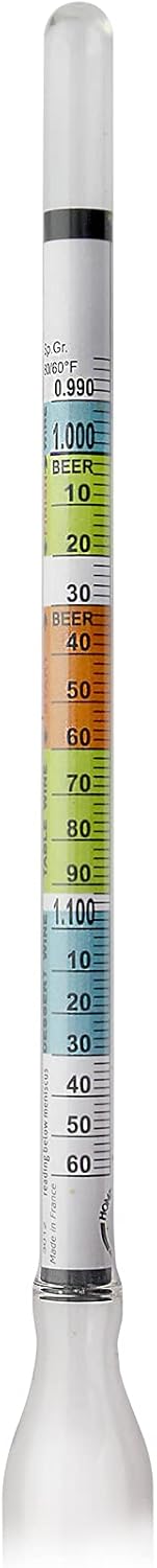 3 Pack Triple Scale Hydrometer - for Beer and Wine Testing