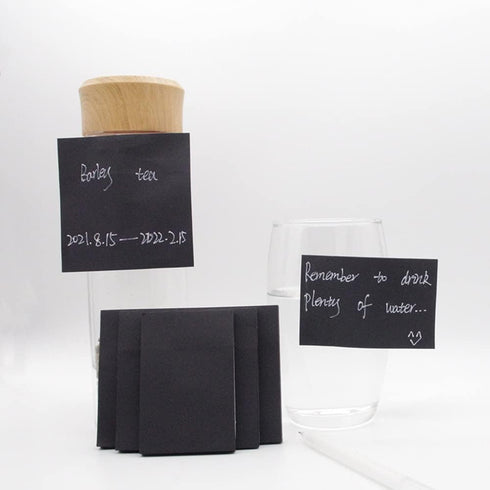 Black Sticky Notes - Self-Stick Note Pads, Easy to Post for Office, School, Home, 6 Pads, 3 Sizes, 50 Sheets/Pad