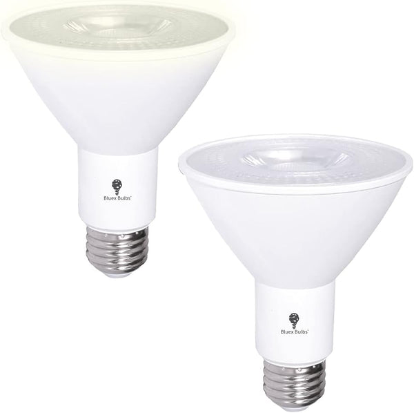 2 Pack PAR30 LED Flood Dusk to Dawn Light Bulbs Outdoor Photocell