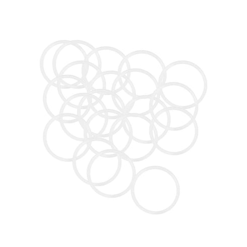 uxcell Silicone O-Rings, 22mm OD 19mm ID 1.5mm Width VMQ Seal Gasket for Pipe Repair, White, Pack of 20