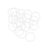 uxcell Silicone O-Rings, 22mm OD 19mm ID 1.5mm Width VMQ Seal Gasket for Pipe Repair, White, Pack of 20