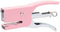 Hand Held Plier Stapler, Mini Manual Pink Stapler, 25 Sheet Capacity for Desk Home Office Supplies