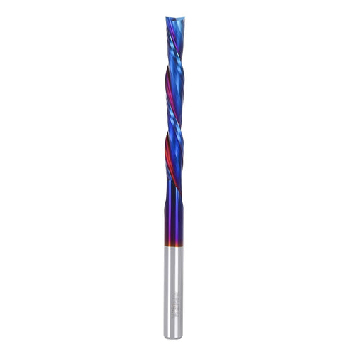 HQMaster Extra Long Spiral Router Bit Down Cut 1/4 Inch Shank Solid