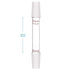 stonylab Glass 24/40 Straight Laboratory Adapter, Borosilicate Glass 90 mm Between Two 24/40 Ground Inner Standard Taper Joints for Laboratory Lab Supply