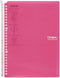 Kokuyo Campus Smart Ring Binder - B5 Pink Notebook Up to 60 Sheets, 26 Holes, Japan Import