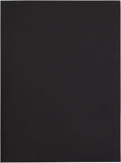 JAM PAPER Two Pocket Textured Linen Presentation Folders, Letter Size Business Folder, Black, Bulk 25/Pack