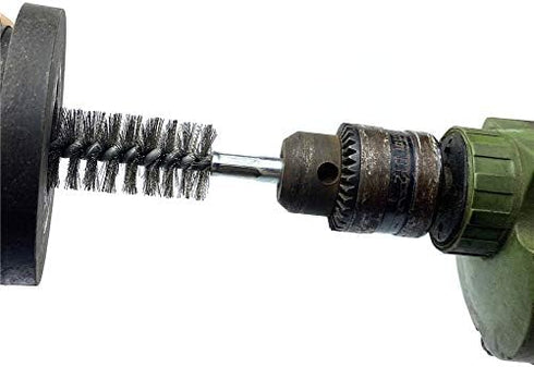6pcs Pipe Cleaning Brush Set, Stainless Steel Bristles for Auto Parts, Bottles, Guns, Tubes, Etc. (1" 25mm)