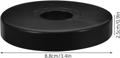 12pcs Heavy-Duty PVC Caster Pads Round Furniture Wheel Cushions Scratch-Proof Protective Covers for Office Chairs