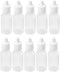 10PCS Plastic Squeezable Dropper Bottles, Empty White Clear Liquid Bottle with Cap, 5ML/15ML