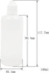 100MLx20 LDPE Plastic Dropper Bottles Empty Squeeze Liquid Eye Dripper Containers with Child Resistant Cap (Bottles + Mixing Color Caps + Tips+label) by NANSHINE