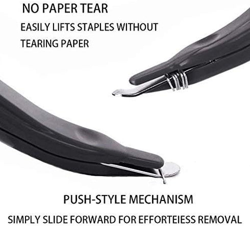 ZZTX 4 PCS Magnetic Staple Remover, Rubberized Staple Removal Tool for School, Office, Home, 4 Colors