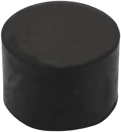 uxcell Round Rubber Leg Tip Cap, 32mm Inner Dia for Furniture Desk Chair, Black