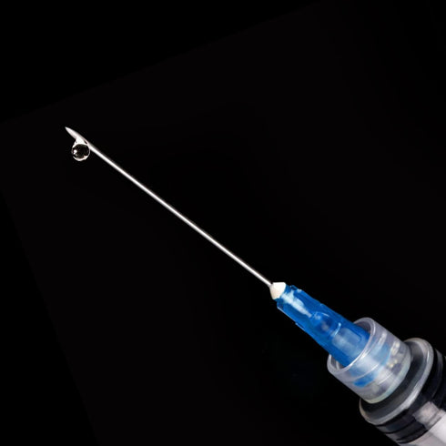 50 Pack - 2.5ml 23Ga Plastic Dispensing Syringe Tool, Industrial and Scientific Lab Consumables for Refilling, Measuring Liquids, Experiments Research