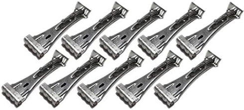 Quick Screw 6" Aluminum Hidden Rain Gutter Bracket Hook Clip with Pre-Inserted 3" Long " Hex Head Screw