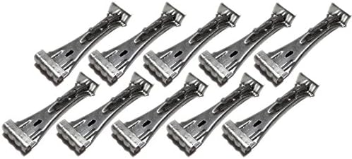 Quick Screw 6" Aluminum Hidden Rain Gutter Bracket Hook Clip with Pre-Inserted 3" Long " Hex Head Screw