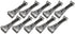 Quick Screw 6" Aluminum Hidden Rain Gutter Bracket Hook Clip with Pre-Inserted 3" Long " Hex Head Screw