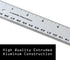 Ludwig Precision Aluminum Straight Edge Ruler, 12-Inch, Silver