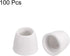 uxcell 100pcs Ceramic Electrical Insulator, 8mm Dia Tapered Porcelain Tube Beads, High Temperature Max 1000C