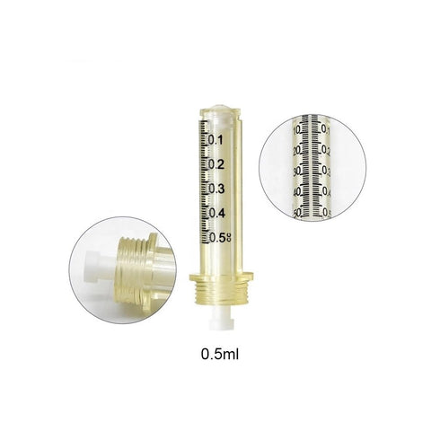 Disposable 10pcs 0.5ml Empty Ampoule - 1pc Adapter Cap Replacement Parts