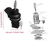 2PCS Push Button Lock Glove Box Latch, Golf Cart Glove Box Lock, Plastic Push to Close Latch for Motorcycle Tool Box