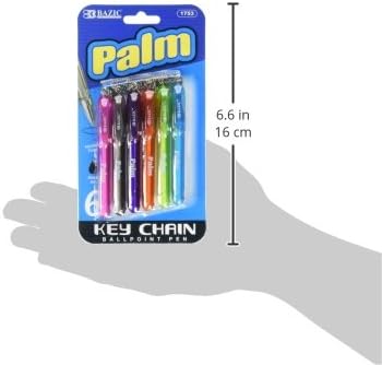 BAZIC Ballpoint Pen Palm Mini Pens, Black Ink 1.0 mm Bold Point, 5/Pack, 1-Pack