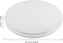 COLLBATH 22.7cm Flush Mount Light Cover Replacement, round Plastic Ceiling Lamp Shade Inner Diameter, Wall Sconce Shade