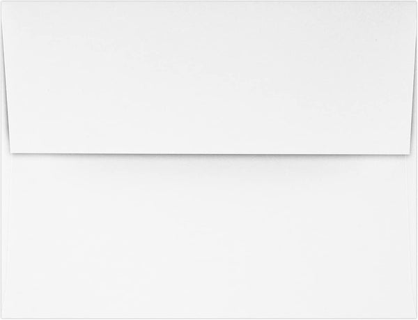 LUX Paper A2 Invitation Envelopes, 4 3/8" x 5 3/4" - 24lb. Bright White, 250 Pack (72924-250)