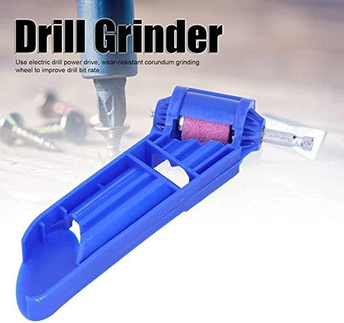 Fdit Drill Bit Sharpener, 12.5mm Corundum Grinding Wheel Portable Grinder for Drill Bits