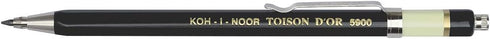 Koh-I-Noor Toison d'Or Lead Holder with Clip, 2mm x 120mm Lead, Black, 1 Each (5900CN1005KK) by Koh-I-Noor