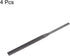 4pcs Pneumatic Flat Files Set, 5mm x 85mm, Hardened Bearing Steel Middle Cut Teeth Hand Tools