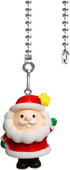 12 inch Ceiling Fan Pull Chain with Father Christmas Charm Pendant, Fan Danglers Chain Extender for Light Decoration