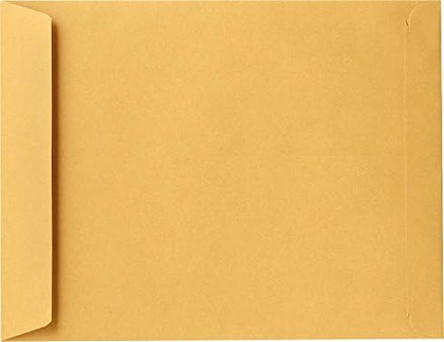 LUXPaper 9 x 12 Open End Envelopes | Brown Kraft | 24lb. Text | 50 Qty