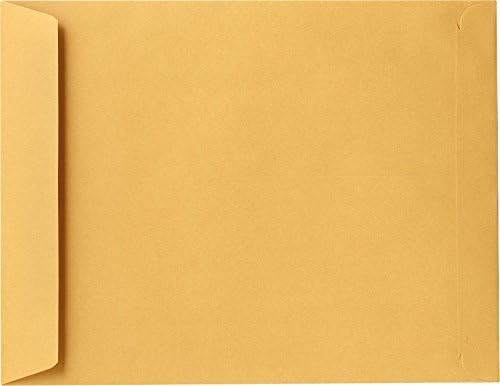 LUXPaper 9 x 12 Open End Envelopes | Brown Kraft | 24lb. Text | 50 Qty