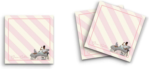 Butler in the Home Sticky Notes, 12 Pack 3"x3", 50 Sheets/Pad, Glow Getter Memo Pads