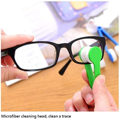 Generic design5Pcs Professional Spectacle Glass Cleaner Mini Sun Glasses Brush Eyeglass Microfiber Brush Portable