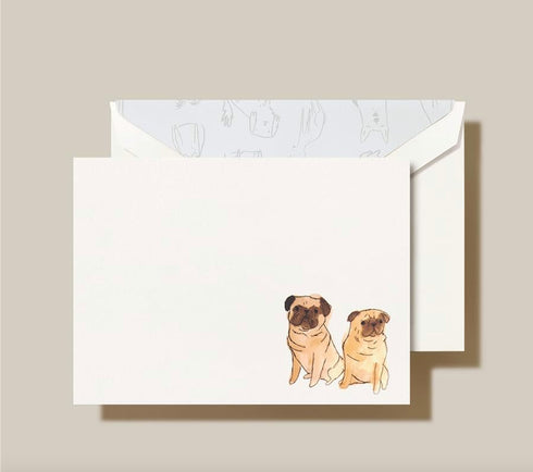 Crane & Co. Pugs Dog Note Cards