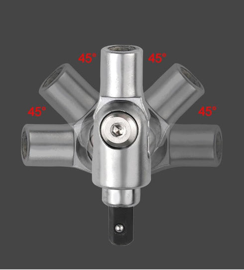Quintathletic 180Degree Rotation Electric Drill Bit Screwdriver Joint Turning Corner Device Hexagonal Manual Power Tool