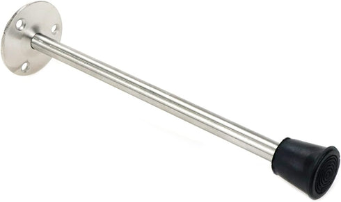 Stainless Steel Wall Mounted Door Stopper with Rubber Bumper, 7.87"/200mm Length