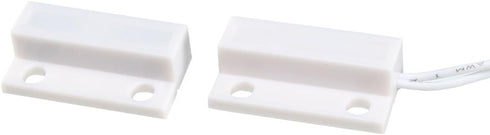 uxcell MC-38 Surface Mount Wired NC Door Sensor Alarm, Magnetic Reed Switch in White