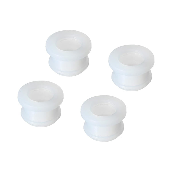 MECCANIXITY 4Pcs Transparent Snap Rubber Grommet Hole Plug Mount, Dia 13mm ID 10mm H 11mm Seal for Electrical Box