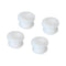 MECCANIXITY 4Pcs Transparent Snap Rubber Grommet Hole Plug Mount, Dia 13mm ID 10mm H 11mm Seal for Electrical Box