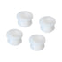MECCANIXITY 4Pcs Transparent Snap Rubber Grommet Hole Plug Mount, Dia 13mm ID 10mm H 11mm Seal for Electrical Box