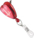 Specialist ID Heart Shaped EKG Badge Reels - 3 Pack, Retractable Cardiac Badge Reel with Alligator Swivel Clip for