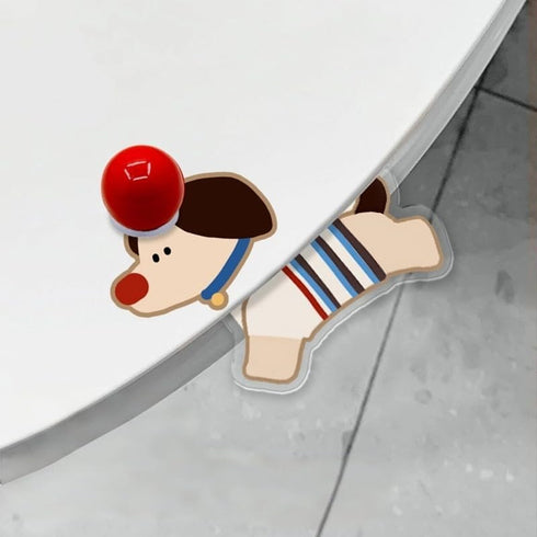 Pawdola Set 2 Pack Cute Dog Shaped Toilet Lifter Puppy Style Toilet Seat & Lid Lifter Combo Dachshund Toilet Seat