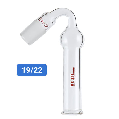 Glass Drying Tube Adapter, 75 Degree Bent Lab Drying Tubes with 19/22 Standard Taper Joint