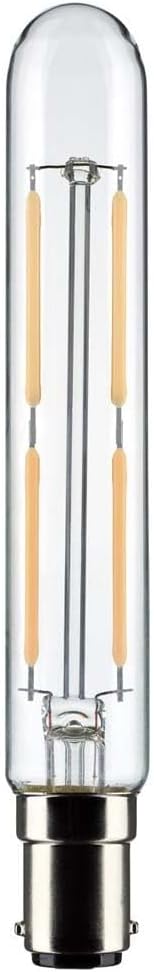 Satco 21861-4T6.5/LED/CL/930/120V/DC/1CD Double Contact Bayonet Base Tubular Exit Light Bulb (S21861)